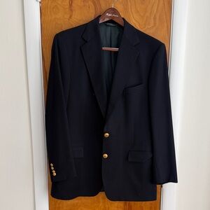 Ralph Lauren Men's Navy Blazer with Gold Buttons